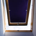 Ygann Dachfenster Rollo Thermo Sonnenschutz Verdunkelungsrollo für Dachfenster UV Schutz mit Saugnäpfe ohne Bohren ohne kleben Navy 116x120cm