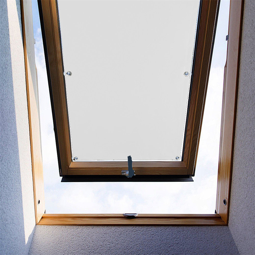 Ygann Dachfenster Rollo Thermo Sonnenschutz Verdunkelungsrollo für Dachfenster UV Schutz mit Saugnäpfe ohne Bohren ohne kleben 116x120cm