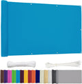 Ygann Balkon Sichtschutz PB2 PES blickdichte Balkonumspannung mit Ösen und Kabelbinder 8 Tage geliefert - in div.352 Größen & 15 Farben 420D