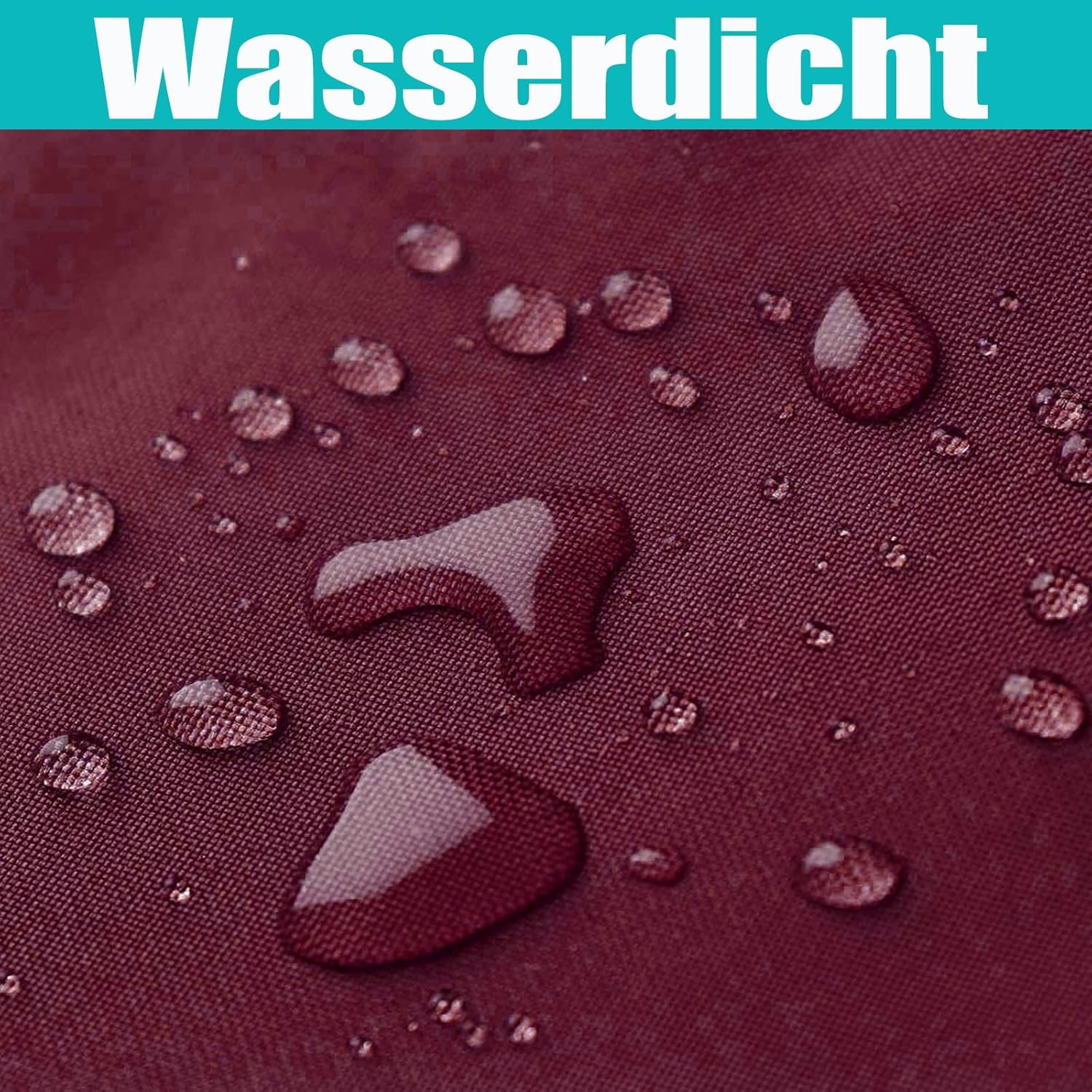 Ygann Sonnensegel Sonnenschutz Sonnendach Balkon Wetterschutz wasserabweisend Winddicht PES 420D 96% UV-Schutz für Garten Outdoor Viereck Rechteck Quadrat